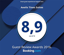Aeolis Tinos Suites Booking.com Badge